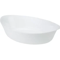Gifi Plat à four ovale Luminarc verre blanc 32 cm