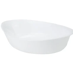 Gifi Plat à four ovale Luminarc verre blanc 25 cm