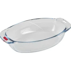 Gifi Plat à four Pyrex ovale transparent 1,8L