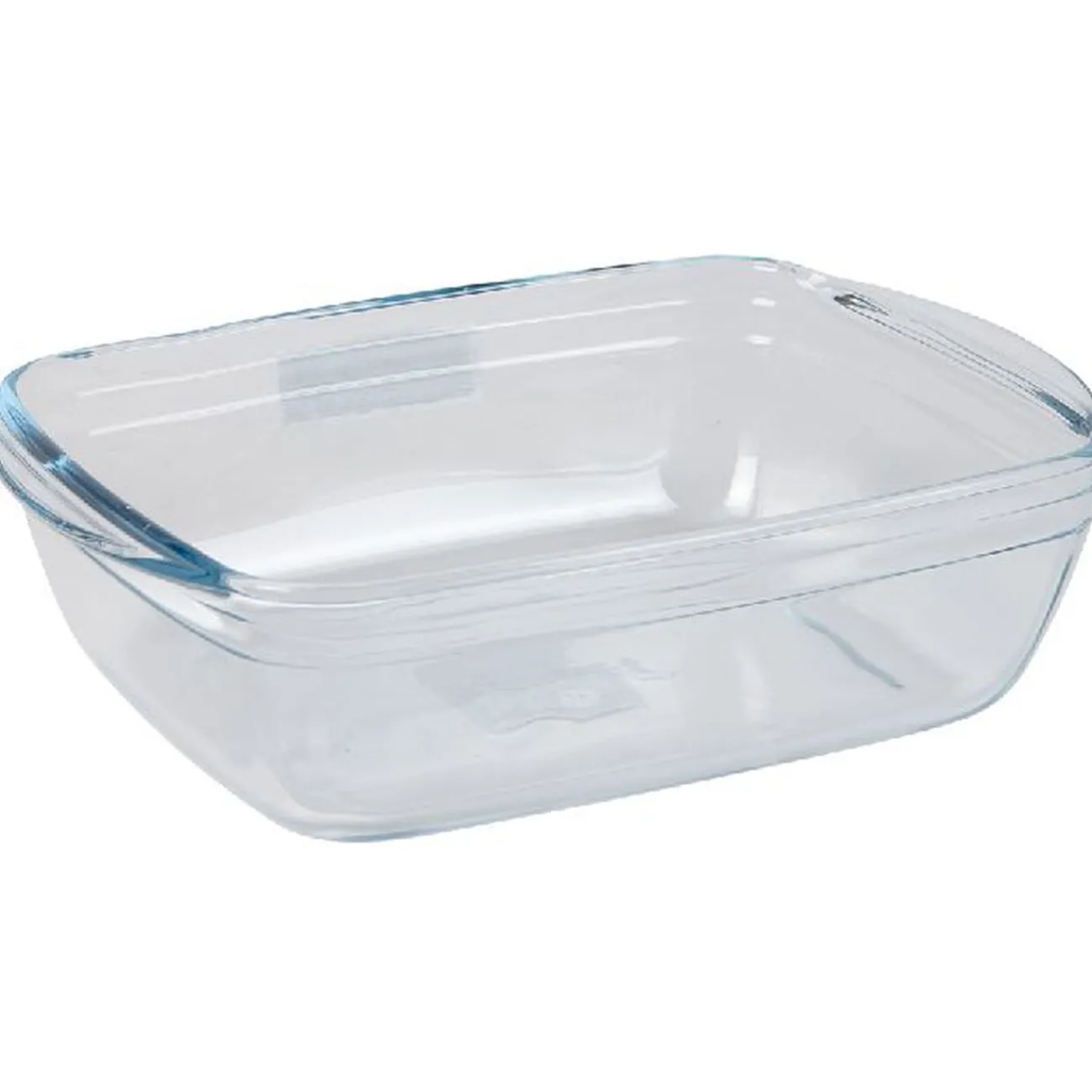 Gifi Plat à four rectangulaire en verre avec couvercle