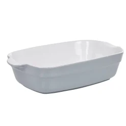 Gifi Plat à four rectangulaire gris blanc