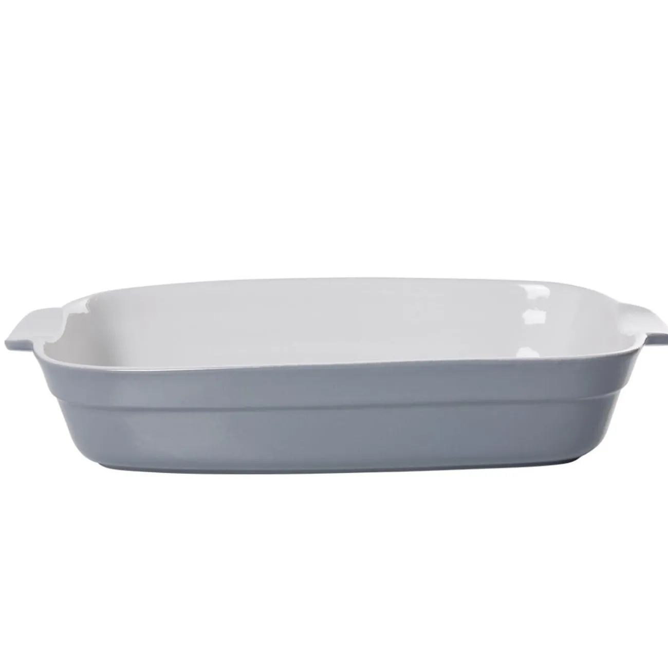 Gifi Plat à four rectangulaire gris blanc grand format