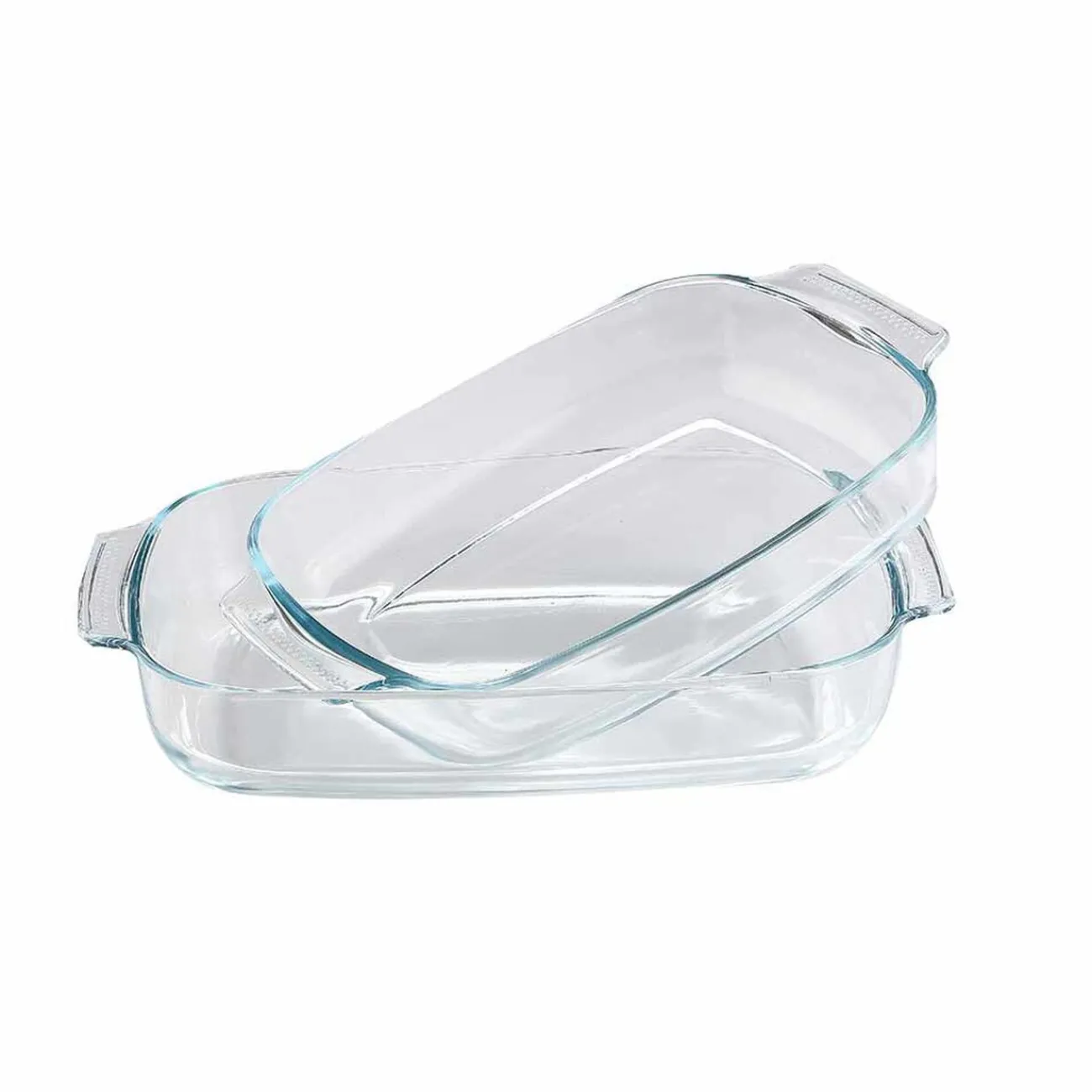 Gifi Plat à four rectangulaire en verre x 2