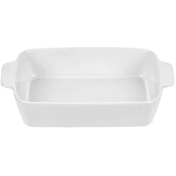 Gifi Plat à four rectangulaire avec poignées gris et blanc