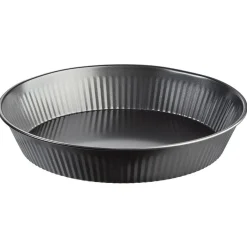 Gifi Plat à gâteau transportable forme rond gris
