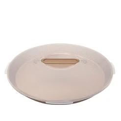 Gifi Plat à tarte anti adhérent couvercle de transport Ø30xH6cm