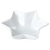 Gifi Plat apéritif porcelaine blanc 10x10xH.3,5 cm