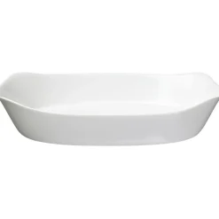 Gifi Plat rectangulaire en opale couleur blanc 30x22cm