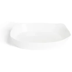 Gifi Plat rectangulaire 22x30cm Luminarc contour relief blanc