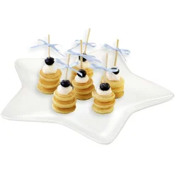 Gifi Plat service étoile porcelaine