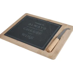 Gifi Plateau à fromage ardoise et 1 couteau