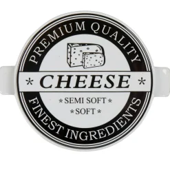 Gifi Plateau à fromage design noir et blanc