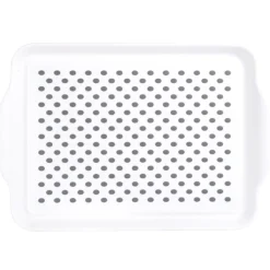 Gifi Plateau antidérapant blanc et gris