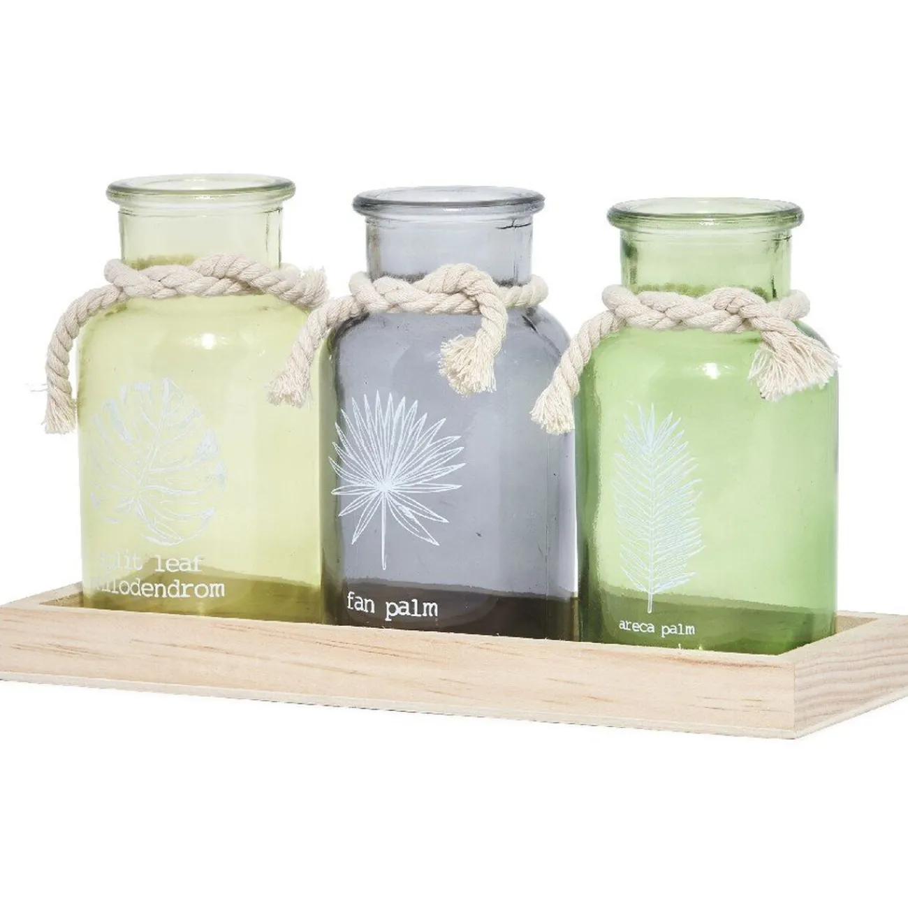 Gifi Plateau avec 3 photophores multicolores