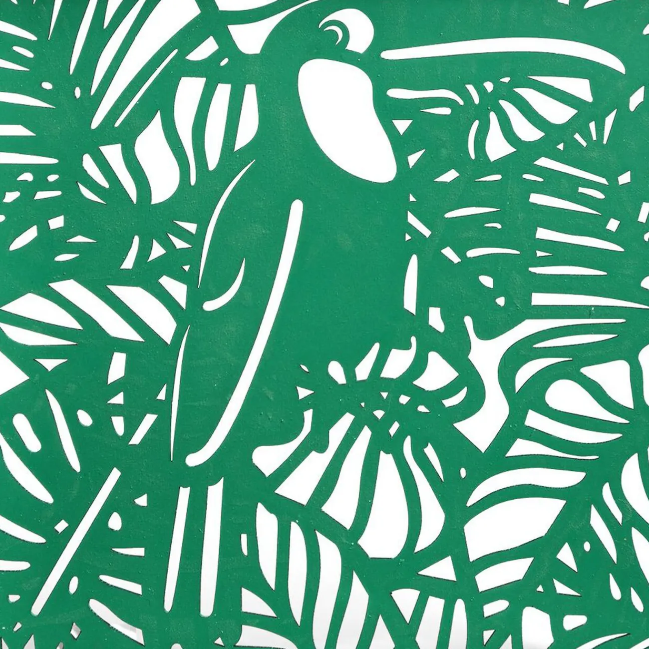 Gifi Plateau avec motif tropical ajouré et fond en verre