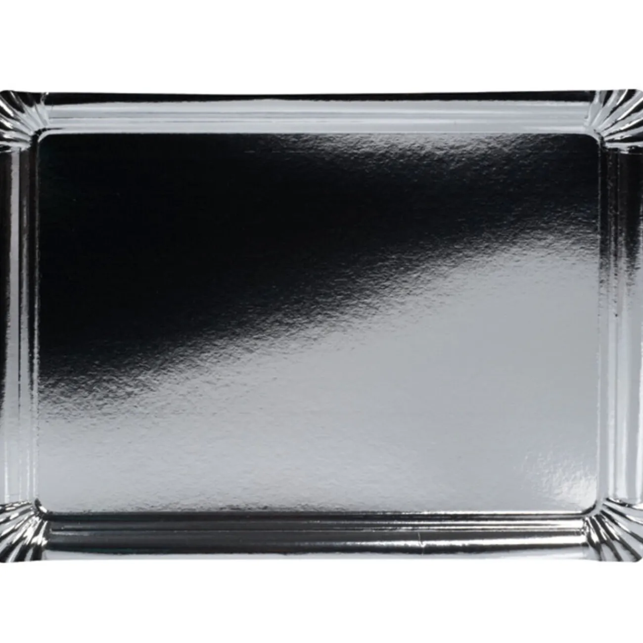 Gifi Plateau carton argenté x3