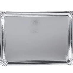 Gifi Plateau carton argenté x3
