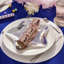 Gifi Plateau carton étoile argenté Ø24,5cm x6