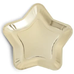 Gifi Plateau carton étoile doré Ø24,5cm x6