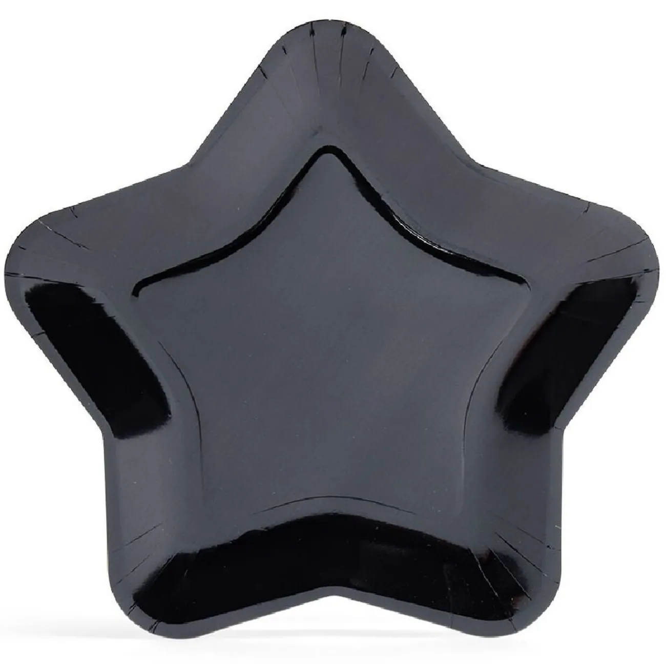 Gifi Plateau carton étoile noir Ø24,5cm x6