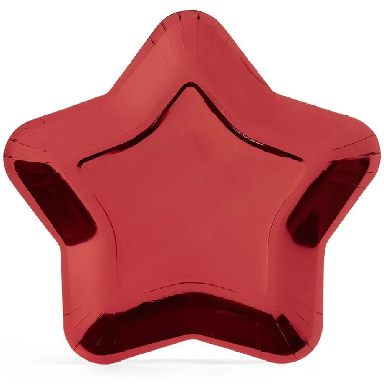 Gifi Plateau carton étoile rouge Ø24,5cm x6