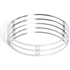 Gifi Plateau Ø19,5cm métal et verre doré