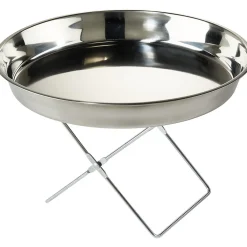 Gifi Plateau crustacés avec support argenté et couteau