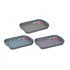 Gifi Plateau de service antidérapant gris