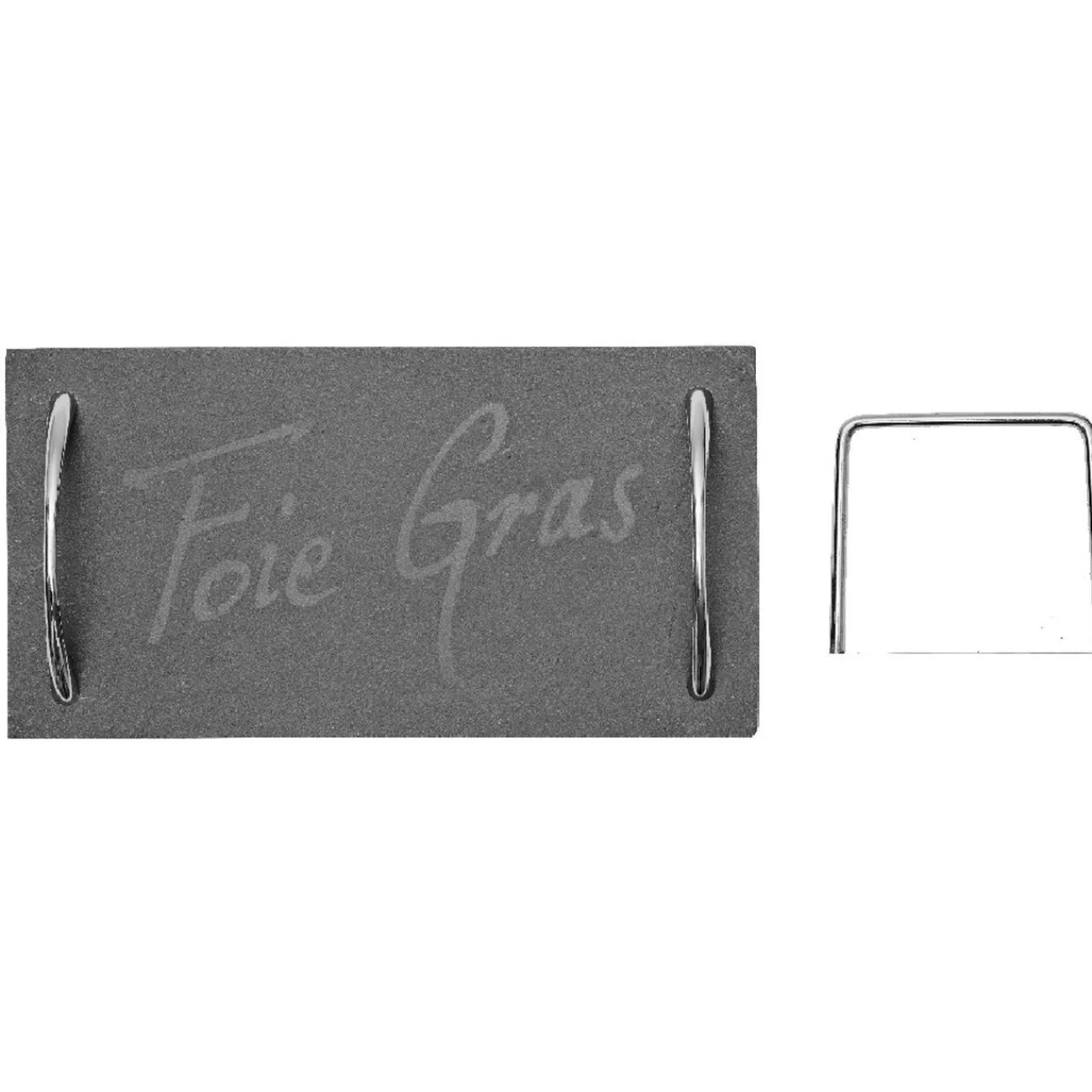 Gifi Plateau de service en ardoise avec 2 anses et lyre