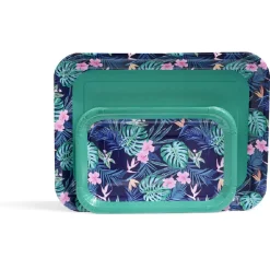 Gifi Plateau de service en carton motif tropical x 5