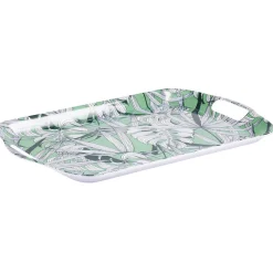 Gifi Plateau en plastique décor feuillage