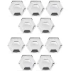 Gifi Plateau hexagonal carton argenté métallisé Ø26cm x10
