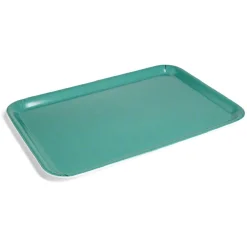 Gifi Plateau mélaminé vert uni 45,2x31,4xH2cm
