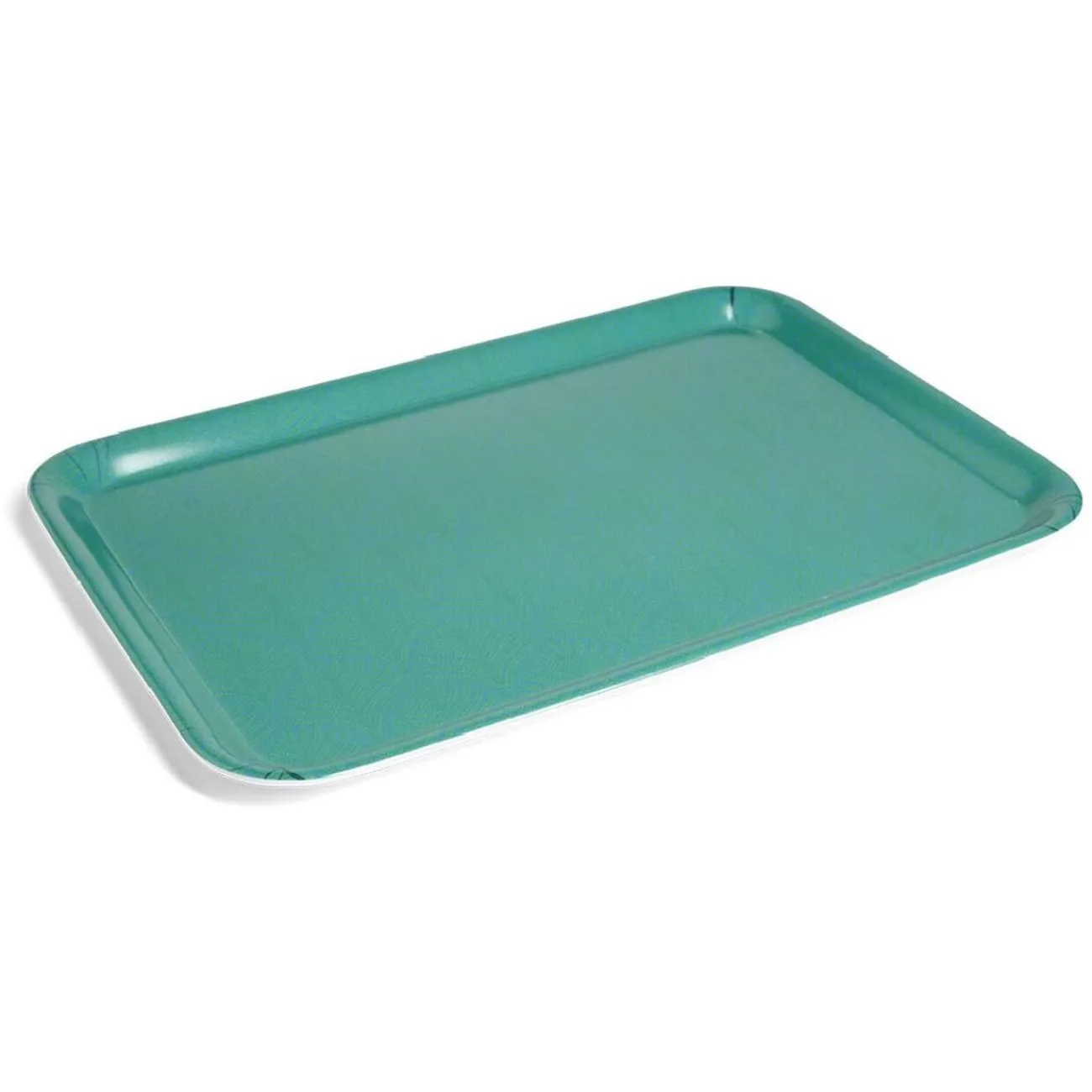 Gifi Plateau mélaminé vert uni 45,2x31,4xH2cm