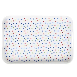 Gifi Plateau mélamine motif pois multicolores