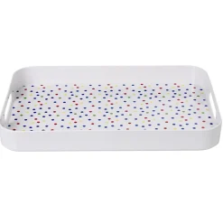 Gifi Plateau mélamine motif pois multicolores