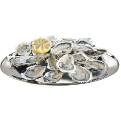 Gifi Plateau ovale argenté