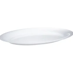 Gifi Plateau ovale plastique blanc