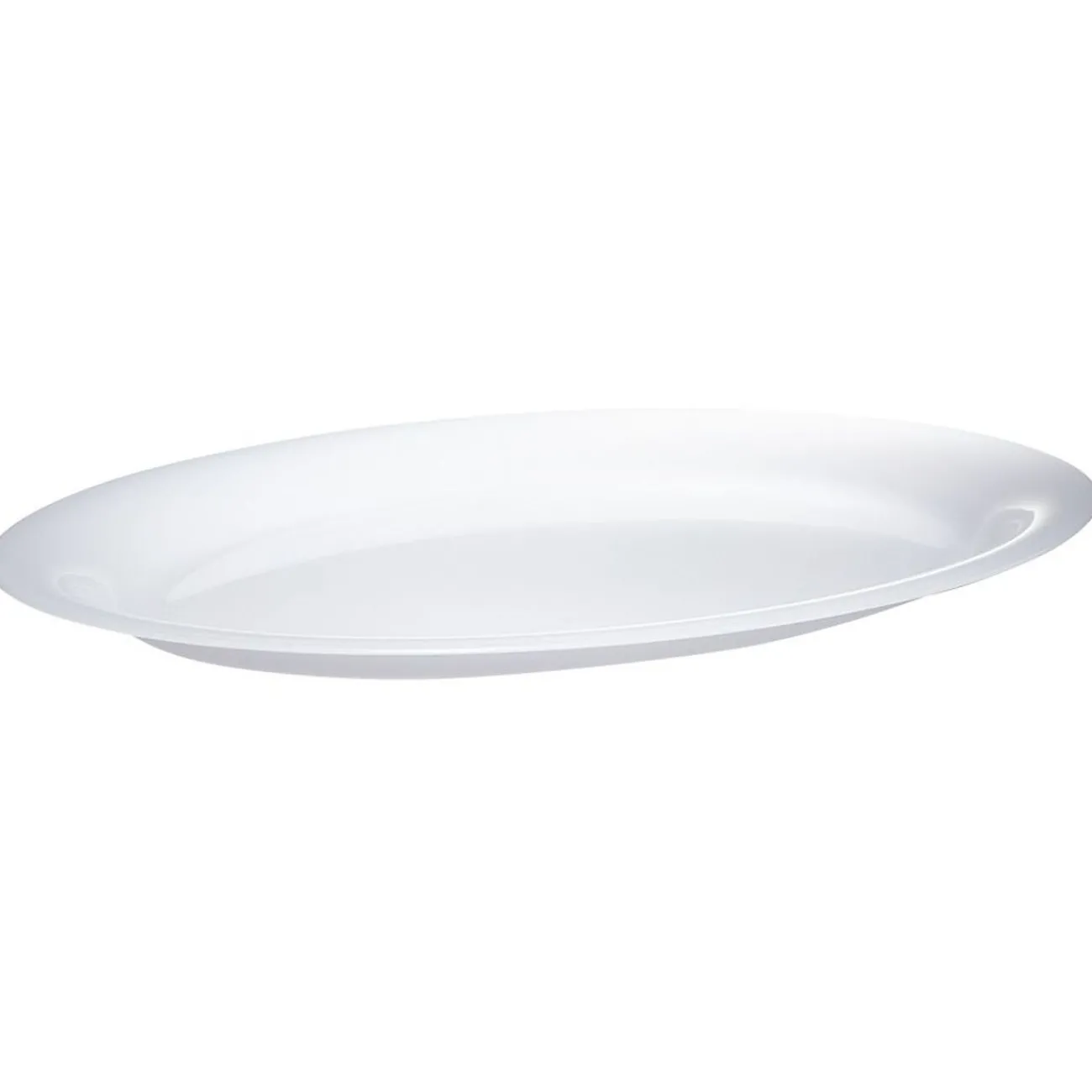 Gifi Plateau ovale plastique blanc