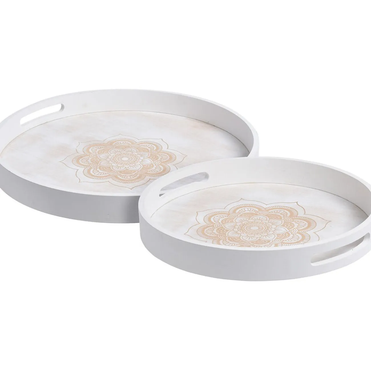 Gifi Plateau petit modèle motif Mandala bois