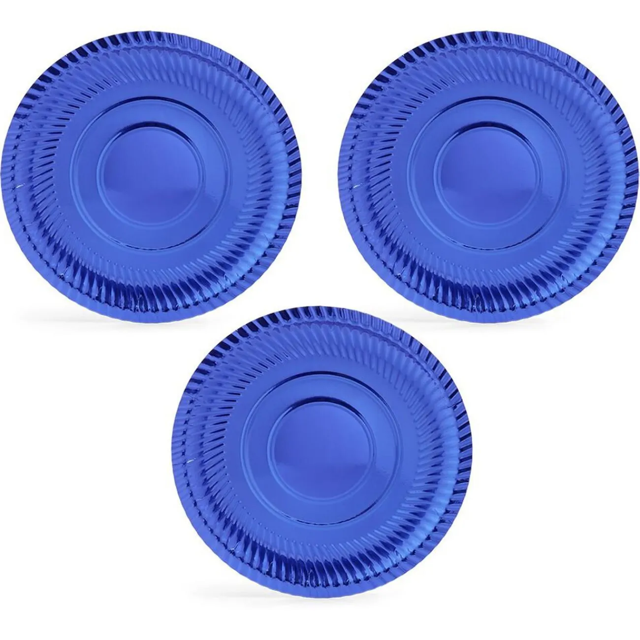 Gifi Plateau présentation carton bleu métallisé x3