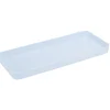 Gifi Aménagement Salle De Bain^Plateau rectangulaire bleu plastique 26x11xH2cm