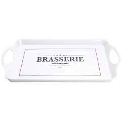 Gifi Plateau rectangulaire brasserie restaurant blanc 34x50,5cm