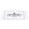 Gifi Plateau rectangulaire brasserie "restaurant cuisine" blanc 27x38cm