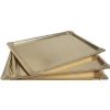 Gifi Plateau rectangulaire doré en carton x3