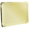 Gifi Plateau rectangulaire en carton doré x5