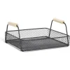 Gifi Plateau rectangulaire maille métal noir