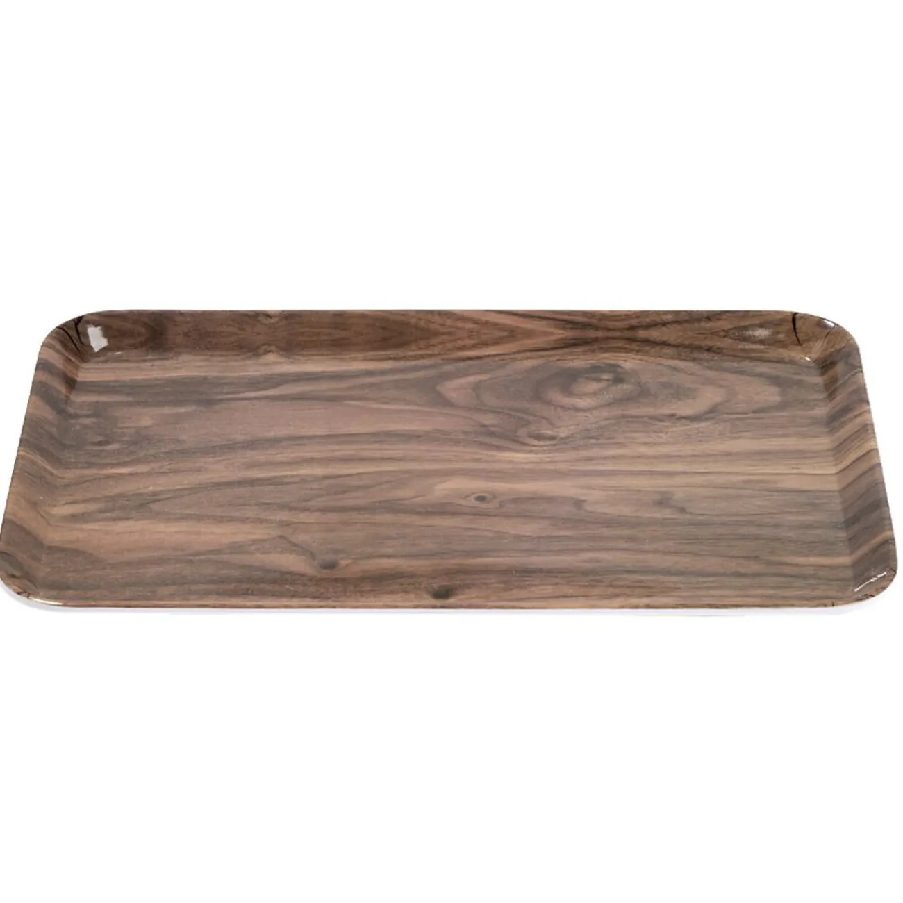 Gifi Plateau rectangulaire mélaminé effet bois naturel 19x30cm