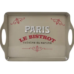 Gifi Plateau rectangulaire Paris le bistrot avec poignées