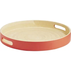 Gifi Plateau rond en bambou coloré Ø35 cm